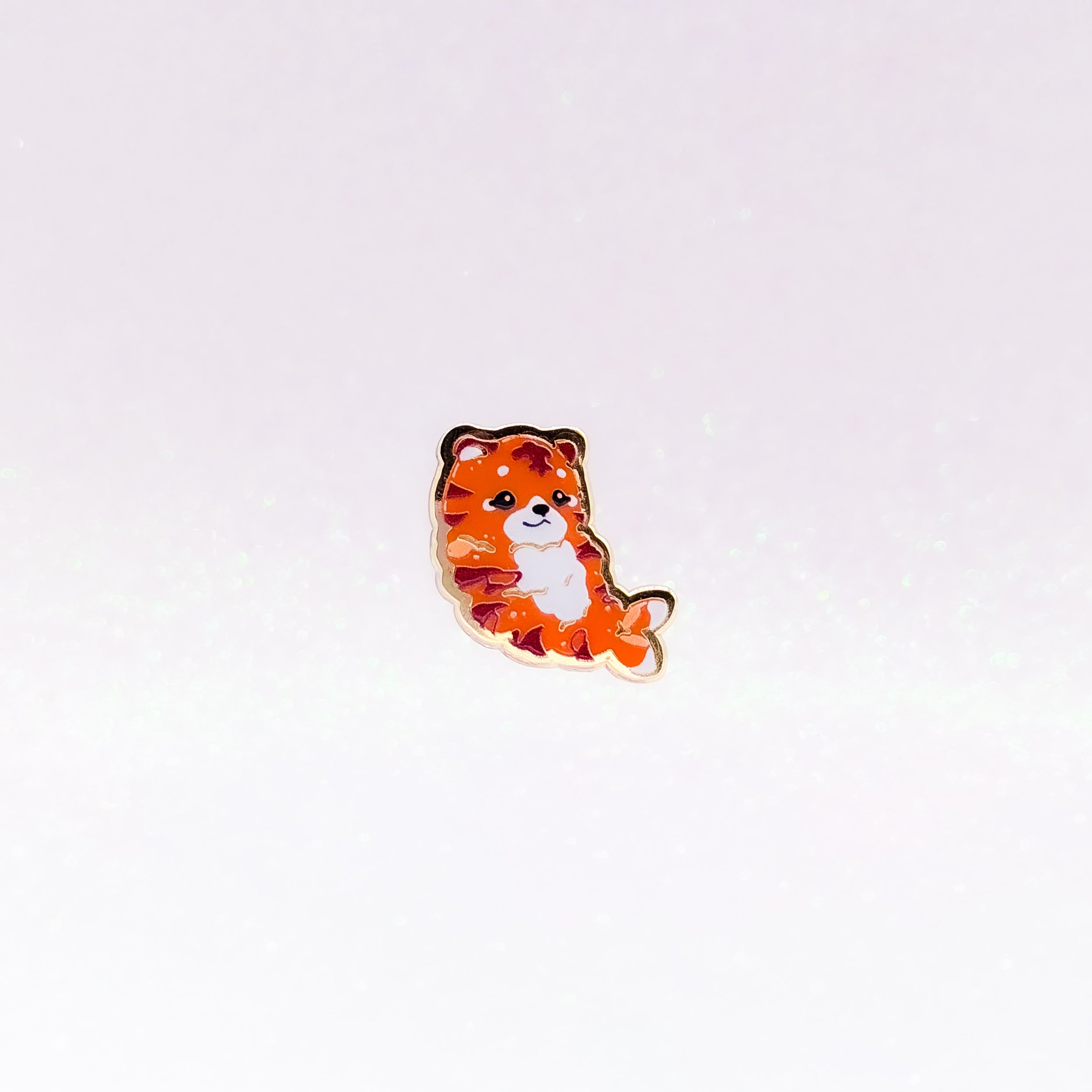 miamouz-enamel-pins-tiger-shrimp-emaille-pin-gold-22x20-mm image 1